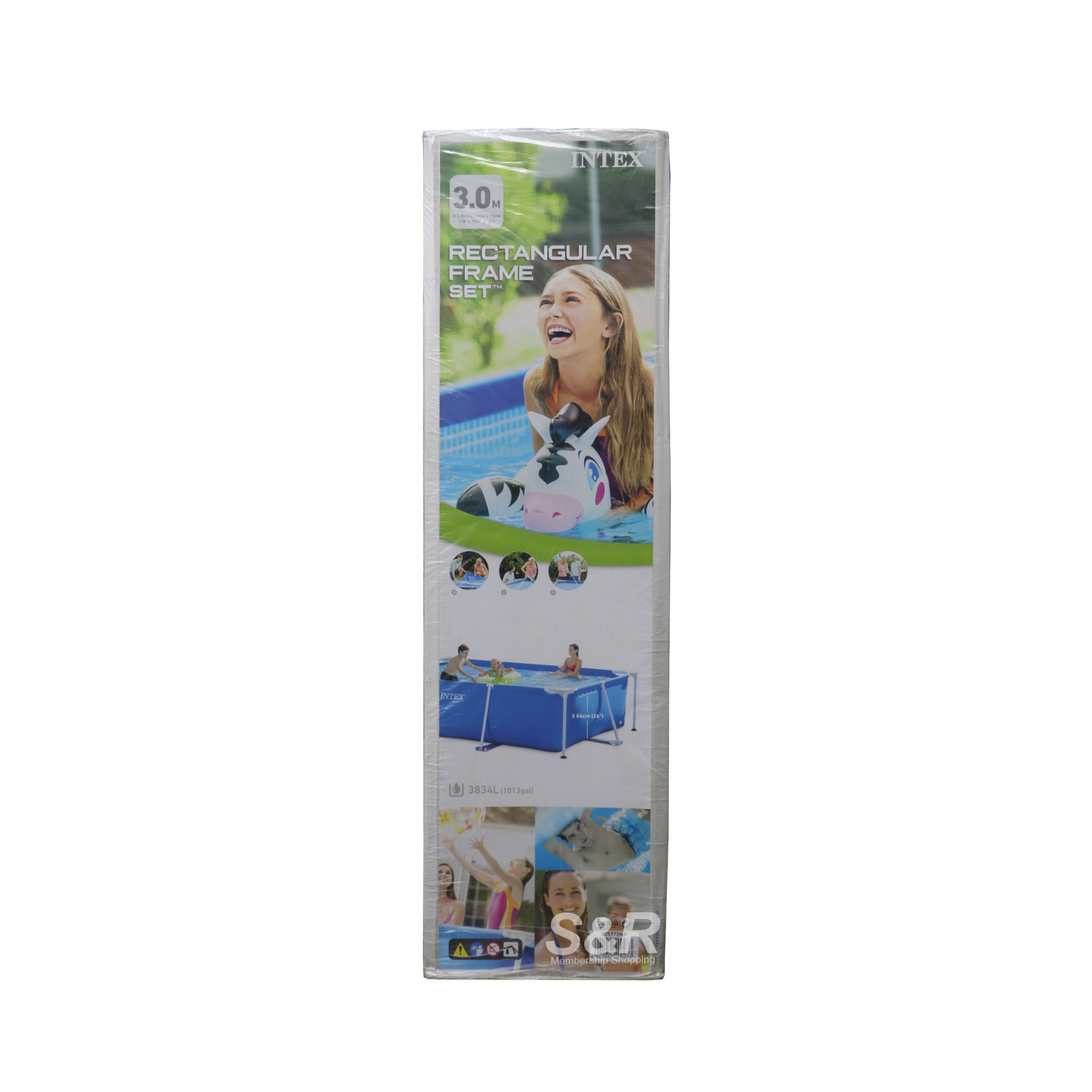 Intex 3m Rectangular Frame Set Above Ground Pool 1pc Intex 3m Rectangular Frame Set Above Ground Pool 1pc